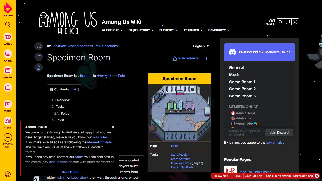 Specimen Room | Among Us Wiki | Fandom