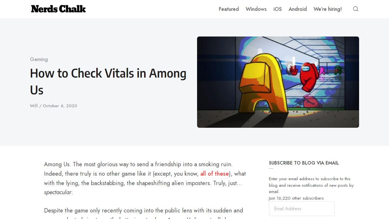 How to Check Vitals in Among Us - nerdschalk.com
