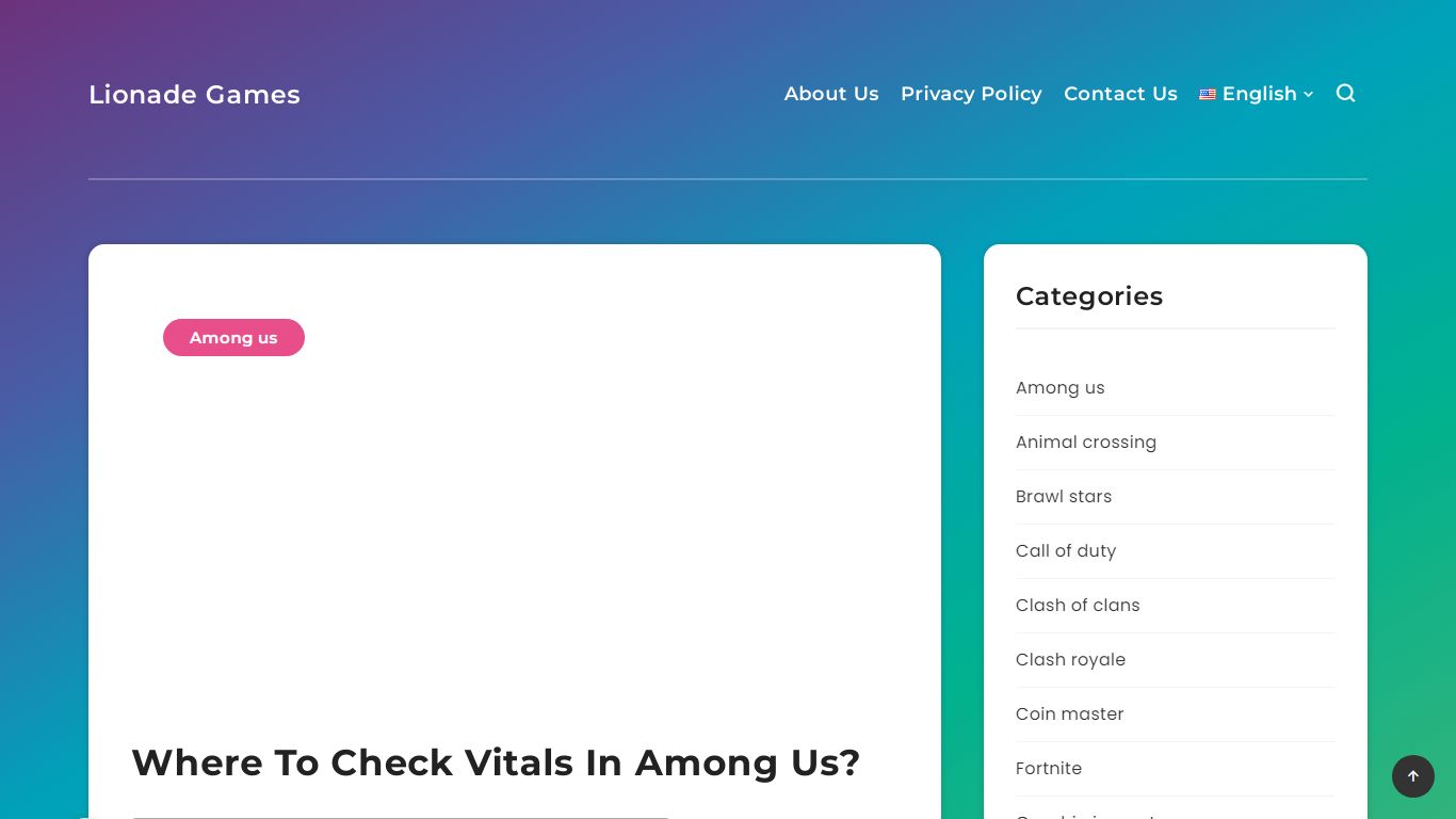 Where To Check Vitals In Among Us? 2022 - 🎯Lionade Games 🎲